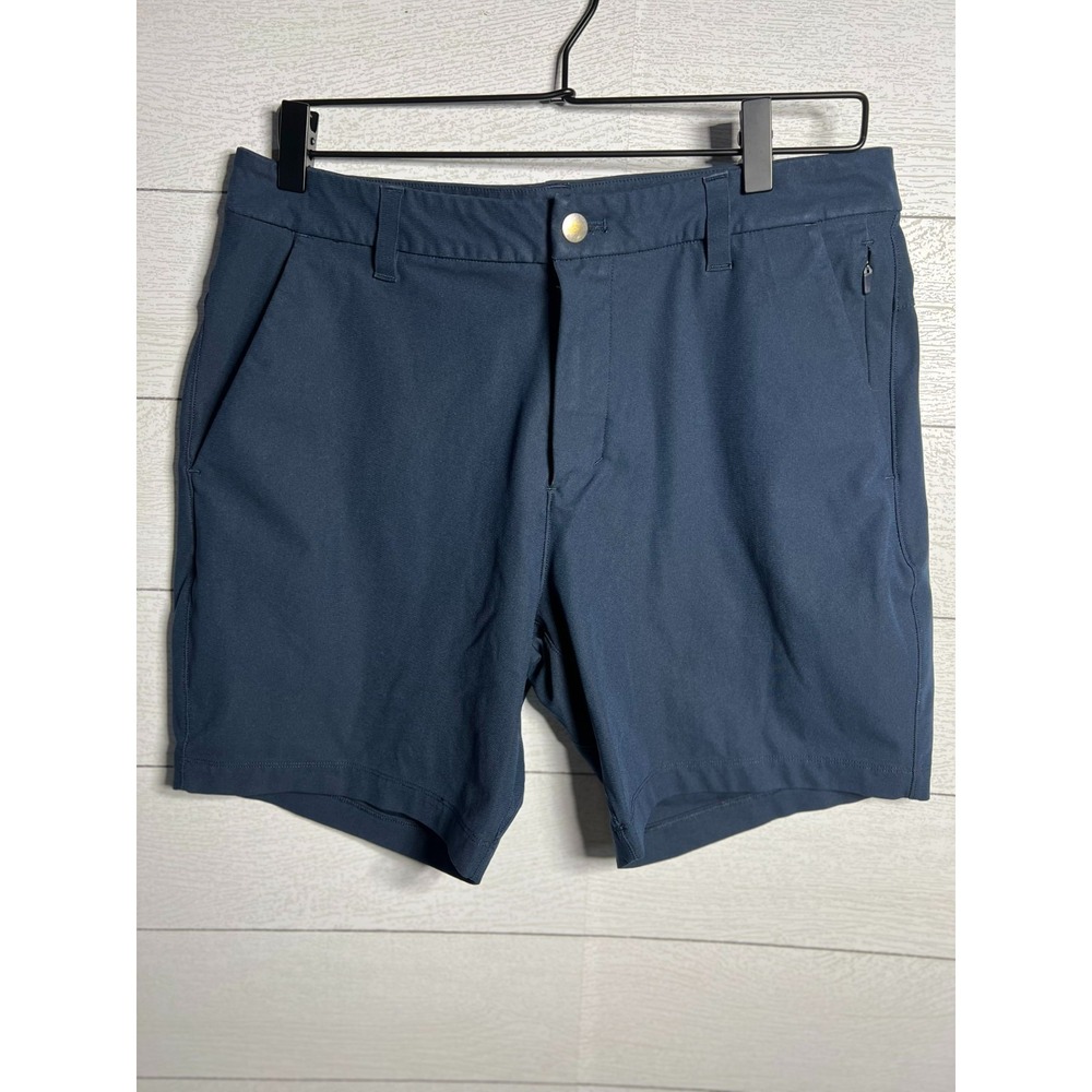 Lululemon Mens Commission Short 7 Warpstreme Size 32 Dark Blue Grey 32x7 Golf